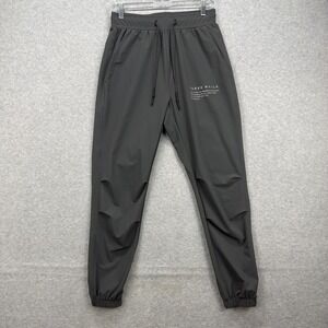 Three Nails Pants Men Medium Grey Joggers Athletic Tech Performance Matthew 6:33